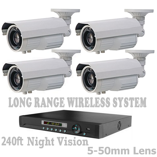 Security Camera Long Range Distance Wireless Up To 6 500 Feet Cctv System Nvr Ebay